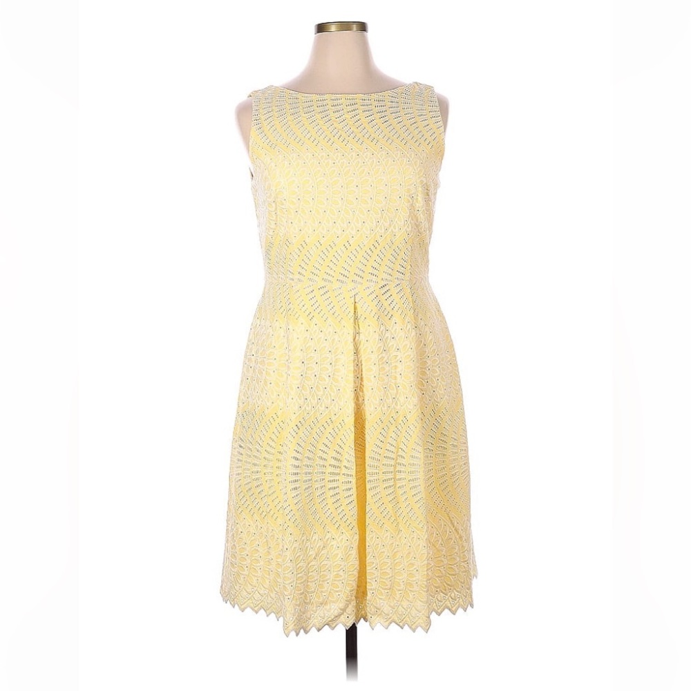 Tahari by ASL Butter Tea Dress, Size 14